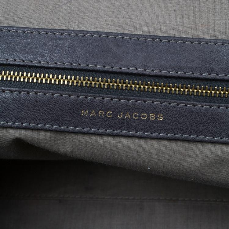 مملوكة مسبقًا Marc Jacobs Grey Quilted Leather Stam Shoulder Bag