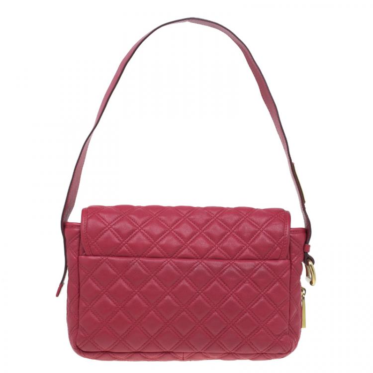 مملوكة مسبقًا Marc Jacobs Red Quilted Leather Shoulder Bag