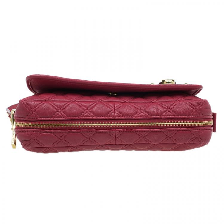 مملوكة مسبقًا Marc Jacobs Red Quilted Leather Shoulder Bag