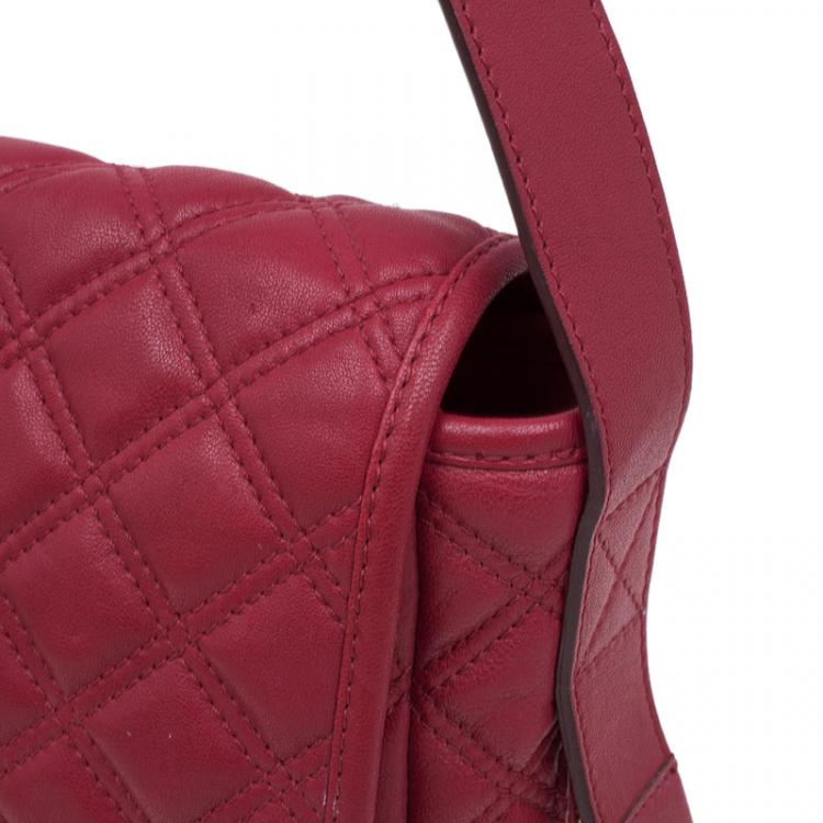 مملوكة مسبقًا Marc Jacobs Red Quilted Leather Shoulder Bag