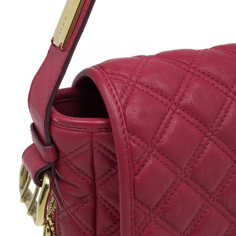 مملوكة مسبقًا Marc Jacobs Red Quilted Leather Shoulder Bag