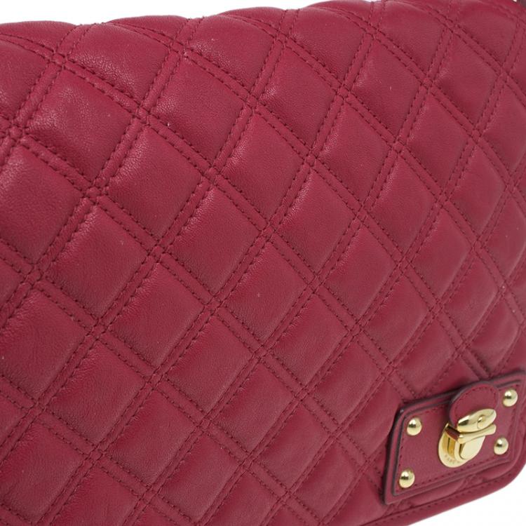 مملوكة مسبقًا Marc Jacobs Red Quilted Leather Shoulder Bag