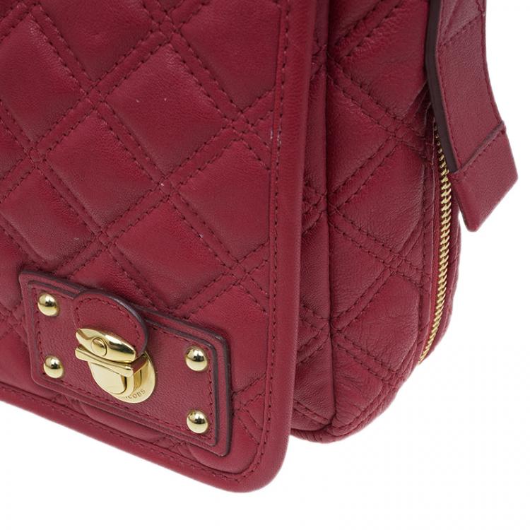 مملوكة مسبقًا Marc Jacobs Red Quilted Leather Shoulder Bag