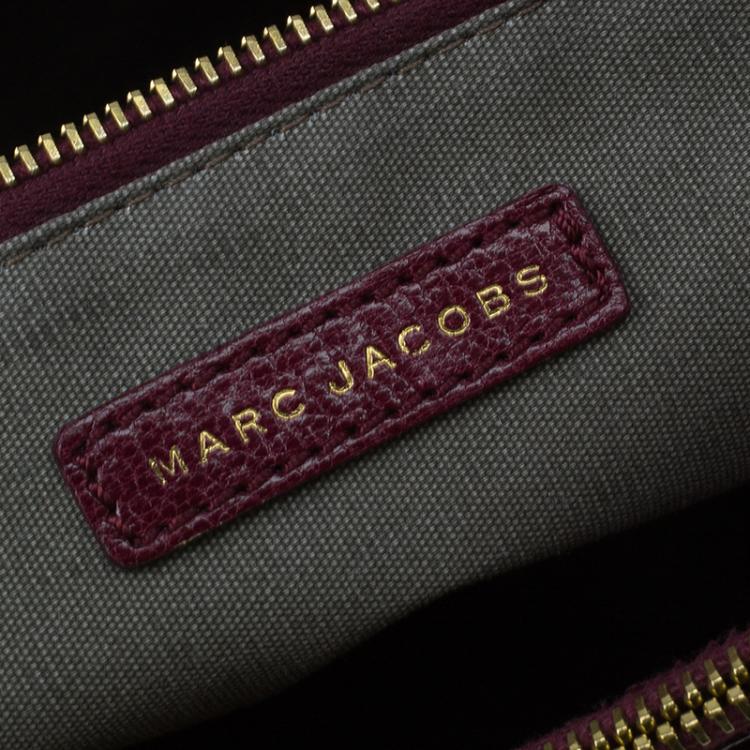 Pre Owned Marc Jacobs Burgundy Quilted Leather The XL Shoulder Bag