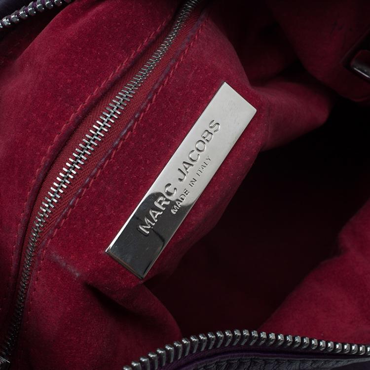Pre Owned Marc Jacobs Purple Leather Blake Hobo