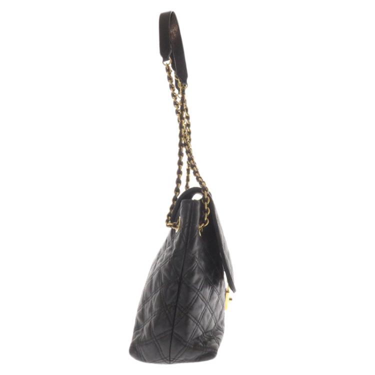 مملوكة مسبقًا Marc Jacobs Black Quilted Leather Large Baroque Shoulder Bag