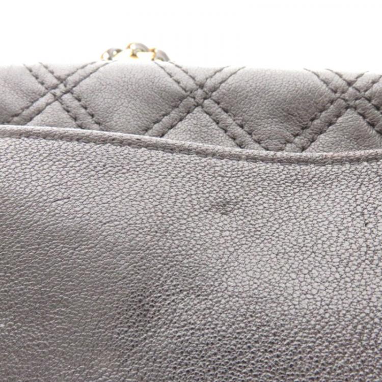 مملوكة مسبقًا Marc Jacobs Black Quilted Leather Large Baroque Shoulder Bag