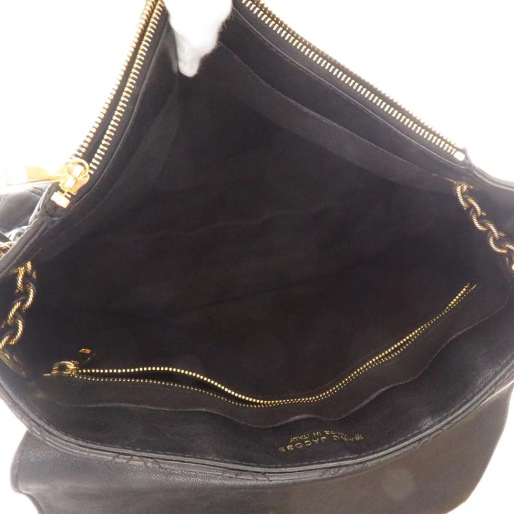 مملوكة مسبقًا Marc Jacobs Black Quilted Leather Large Baroque Shoulder Bag