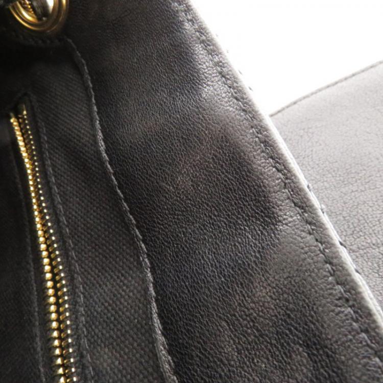 مملوكة مسبقًا Marc Jacobs Black Quilted Leather Large Baroque Shoulder Bag