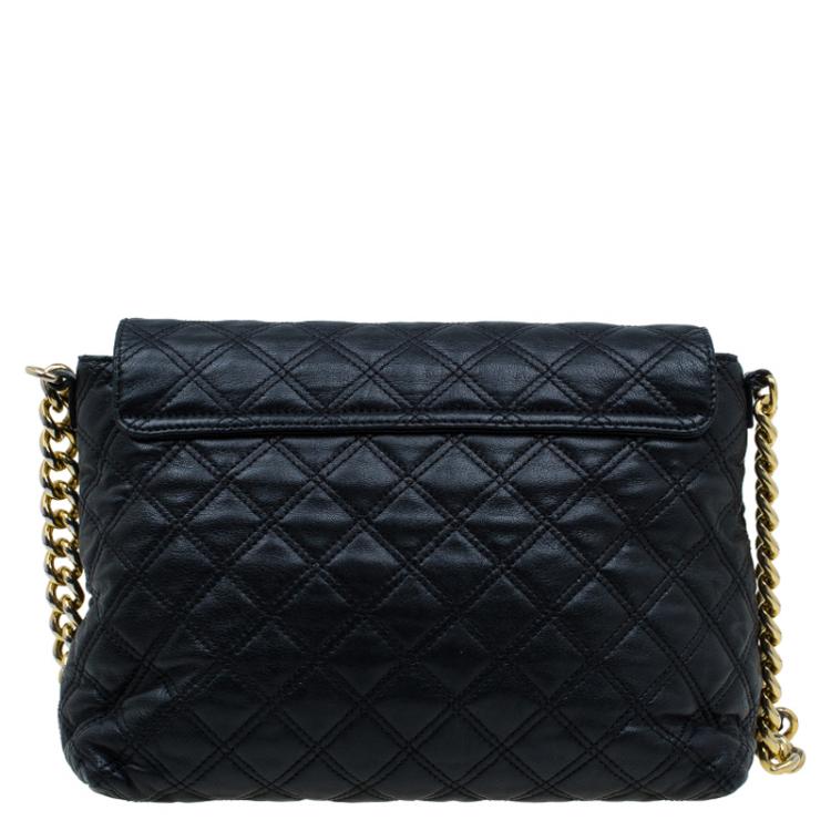 Pre Owned Marc Jacobs Black Quilted Leather The XL Shoulder Bag
