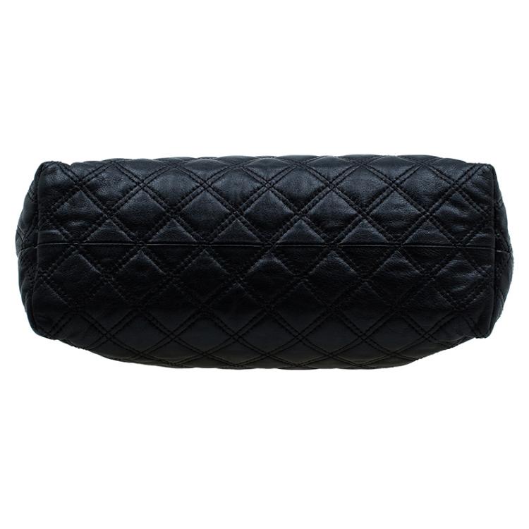 Pre Owned Marc Jacobs Black Quilted Leather The XL Shoulder Bag