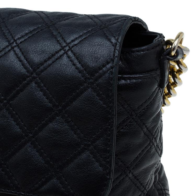 Pre Owned Marc Jacobs Black Quilted Leather The XL Shoulder Bag