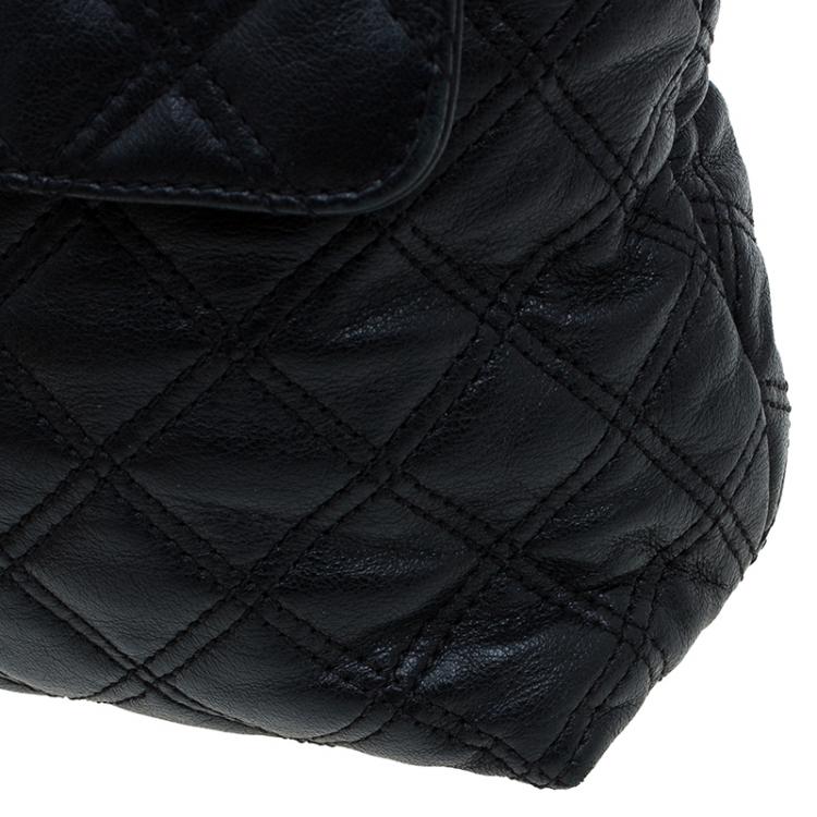 Pre Owned Marc Jacobs Black Quilted Leather The XL Shoulder Bag