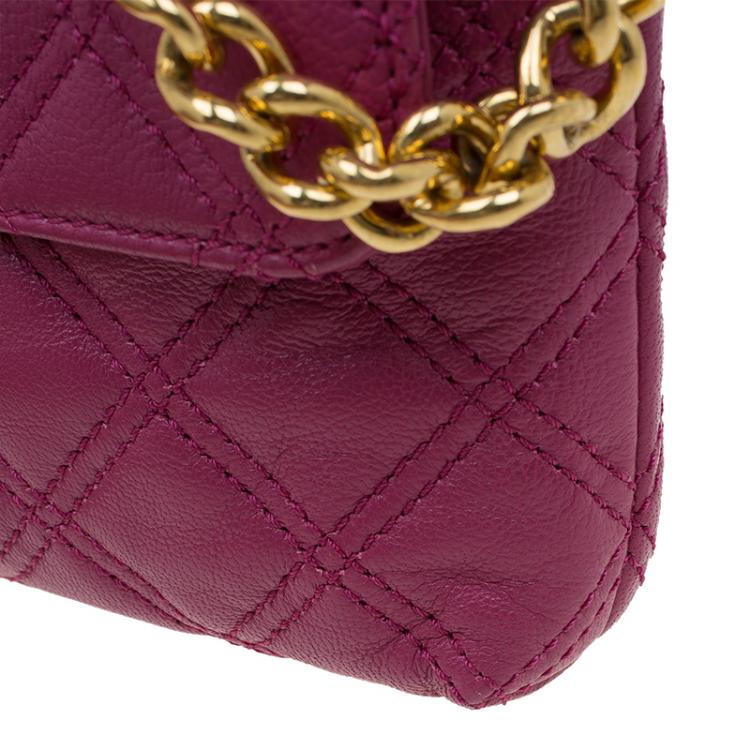 Pre Owned Marc Jacobs Pink Quilted Leather Small Single Shoulder Bag