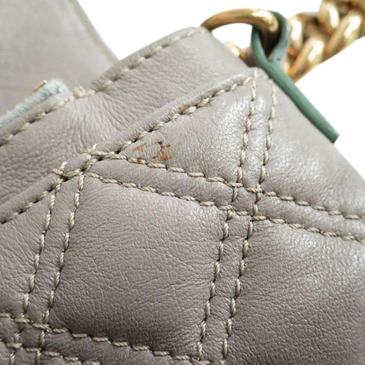مملوكة مسبقًا Marc Jacobs Grey Leather Baroque Large Single Shoulder Bag