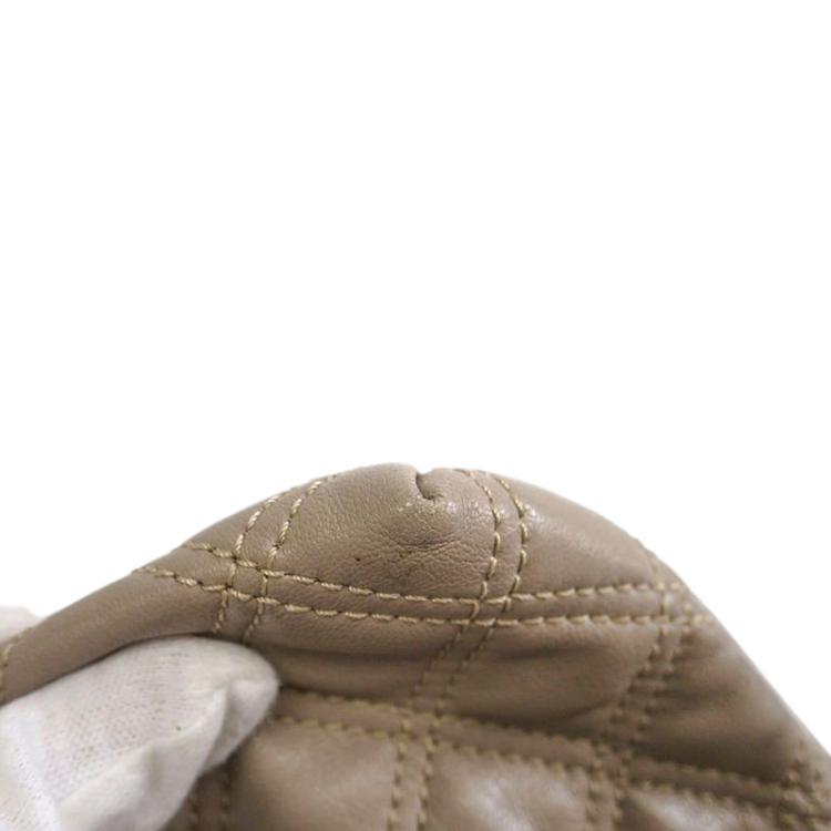 مملوكة مسبقًا Marc Jacobs Grey Leather Baroque Large Single Shoulder Bag