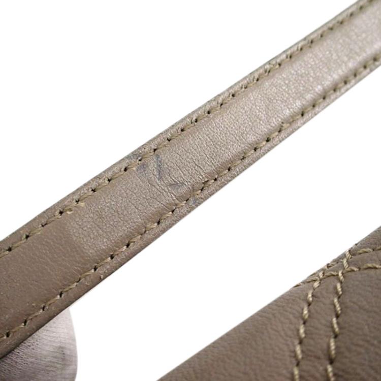 مملوكة مسبقًا Marc Jacobs Grey Leather Baroque Large Single Shoulder Bag