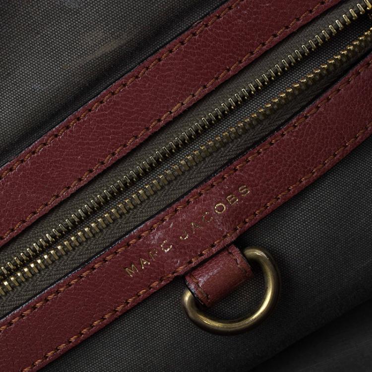 Pre Owned Marc Jacobs Brown Quilted Leather Stam Satchel