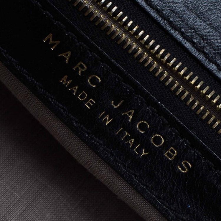 Pre Owned Marc Jacobs Black Quilted Leather Stam Satchel
