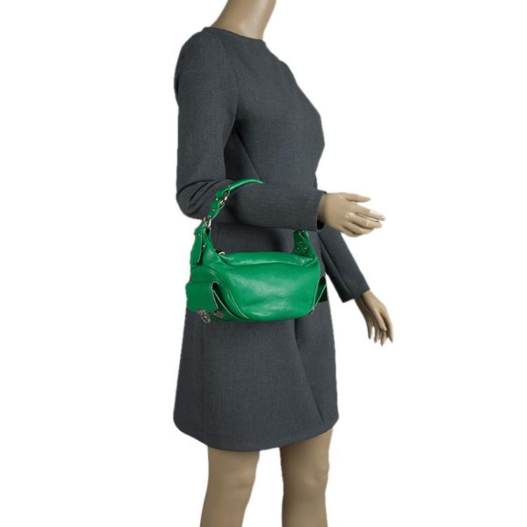 Pre Owned Marc Jacobs Green Leather Small Katie Shoulder Bag