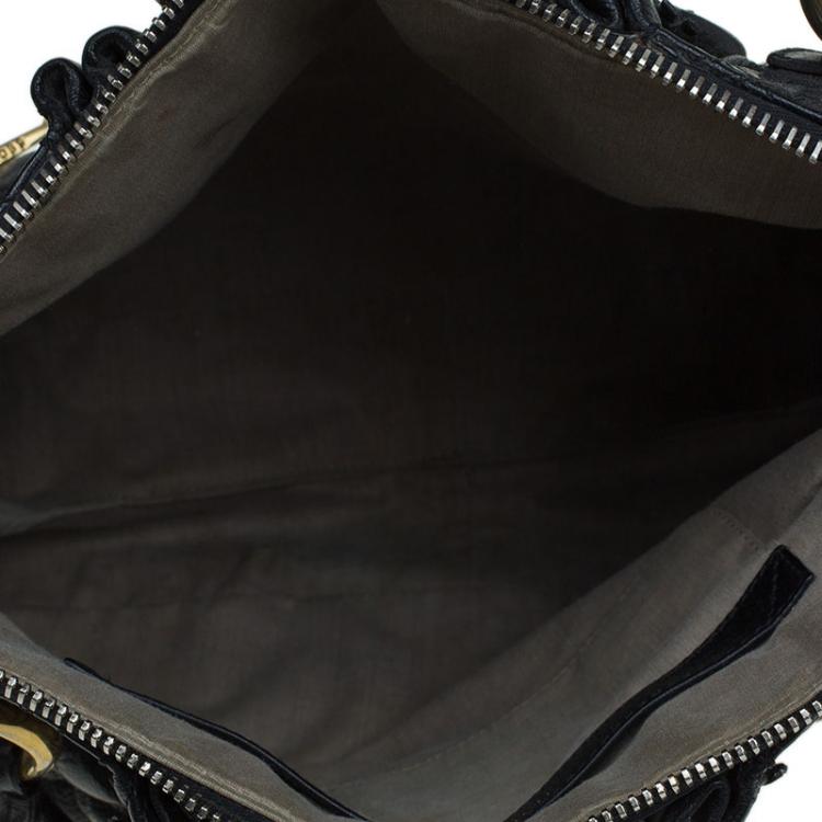 Pre Owned Marc Jacobs Black Quilted Leather Cecilia Satchel