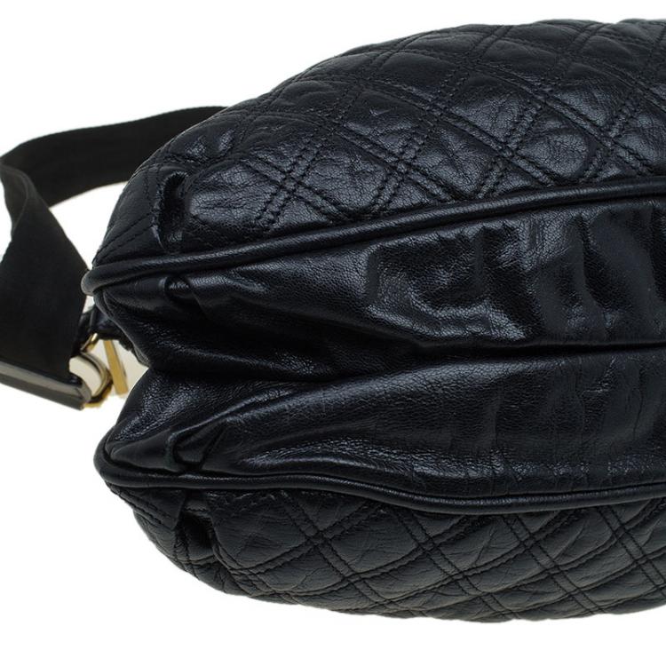 Pre Owned Marc Jacobs Black Quilted Leather Cecilia Satchel