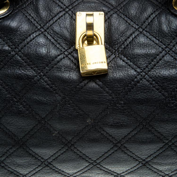 Pre Owned Marc Jacobs Black Quilted Leather Shoulder Bag