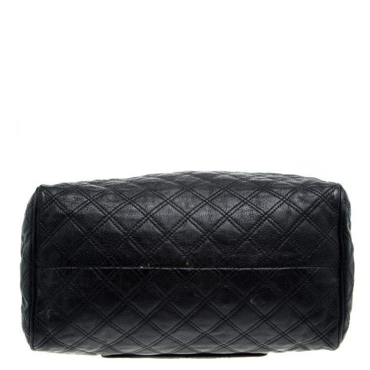 Pre Owned Marc Jacobs Black Quilted Leather Shoulder Bag