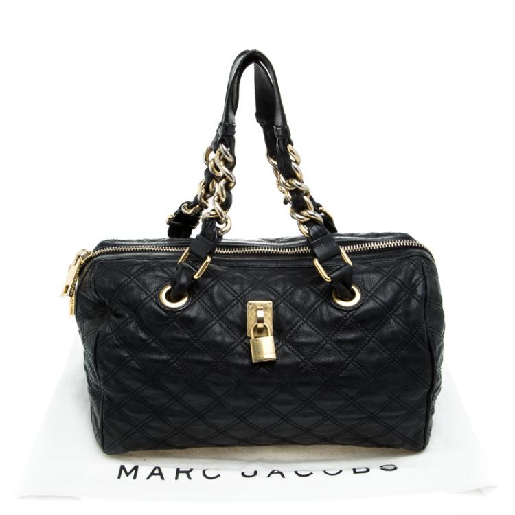 Pre Owned Marc Jacobs Black Quilted Leather Shoulder Bag