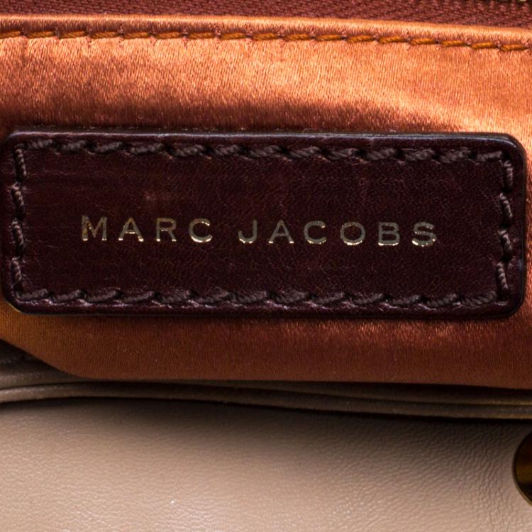 Pre Owned Marc Jacobs Beige Leather Robert Leslie Tote