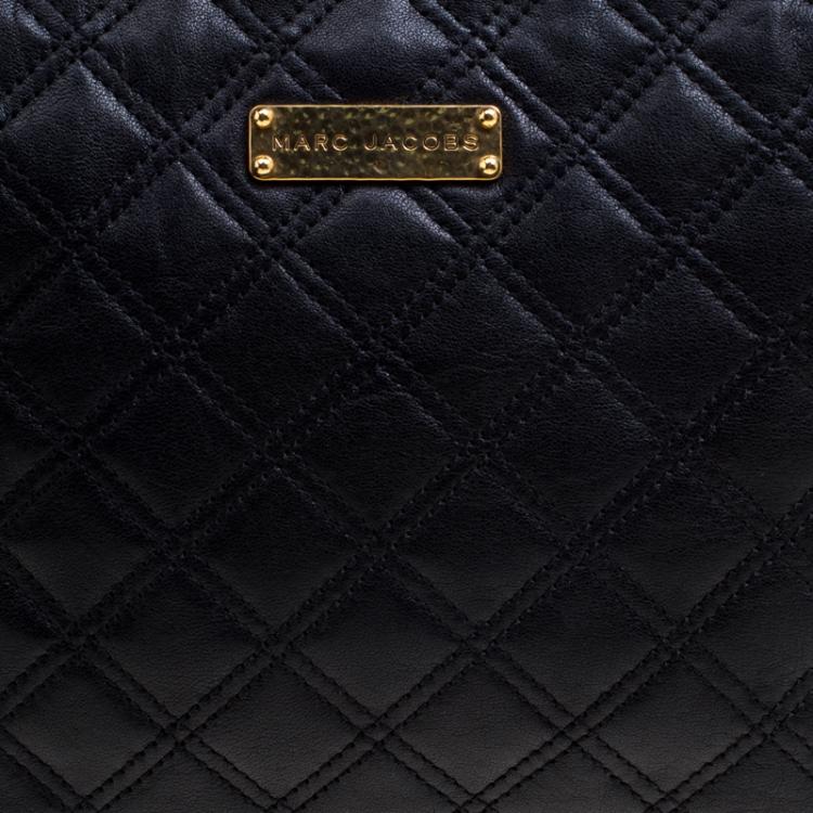Pre Owned Marc Jacobs Black Quilted Leather Clutch