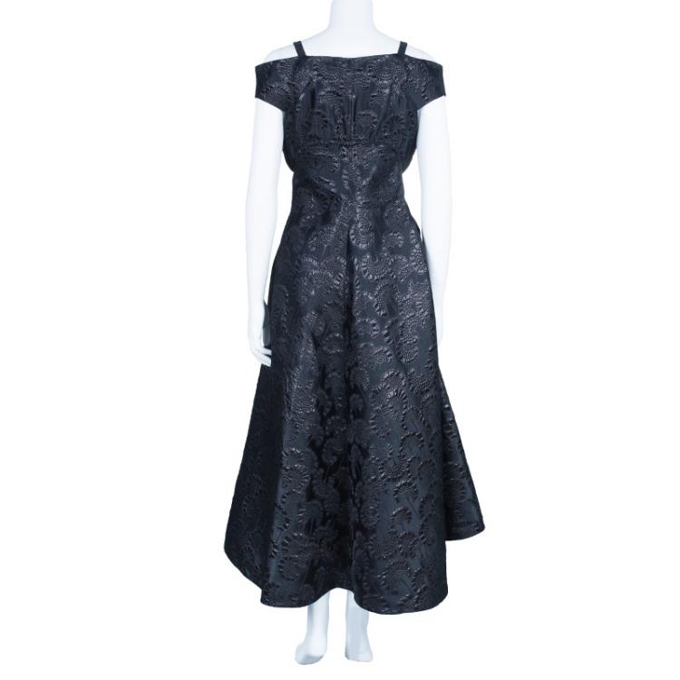 Pre Owned Marni Oriental Brocade Structured Gown S