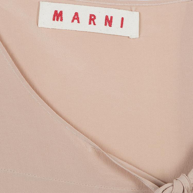 Pre Owned Marni Blush Pink Silk Dress M