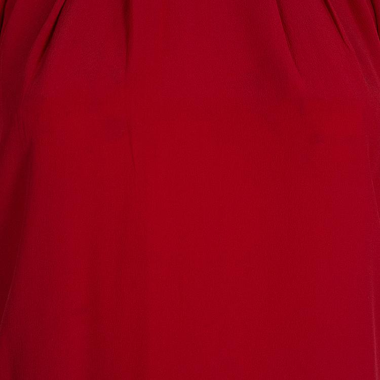 Pre Owned Marni Red Silk Top S