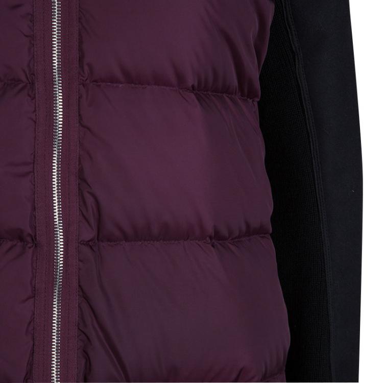 Pre Owned Marni Burgundy Quilted Lamb Shearling Trimmed Jacket S