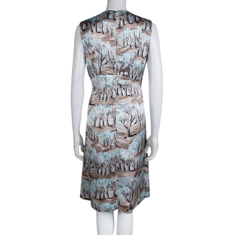 Pre Owned Marni Multicolor Printed Sleeveless Shift Dress M