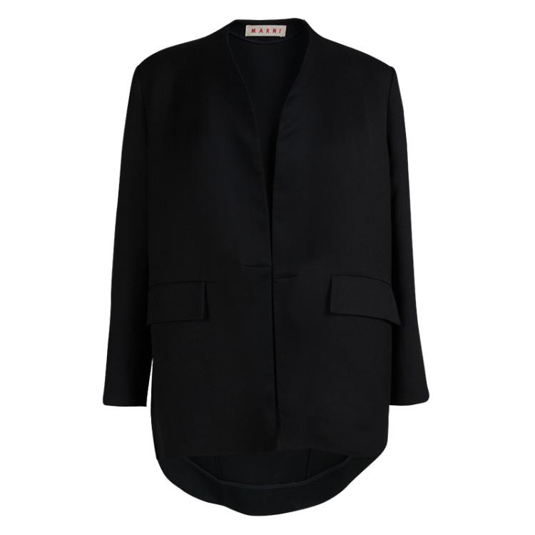 Marni Black High-Low Jacket M Marni | The Luxury Closet