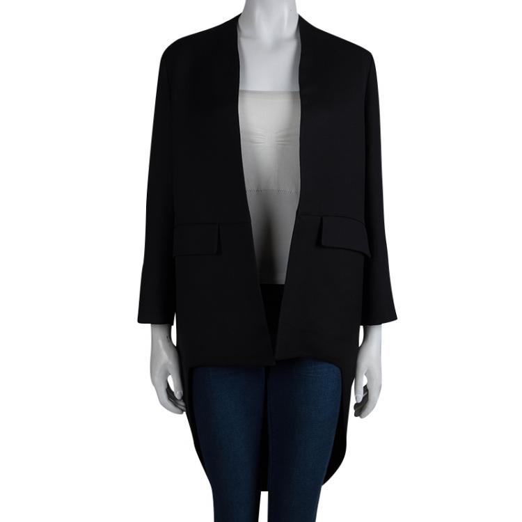 Pre Owned Marni Black High-Low Jacket M