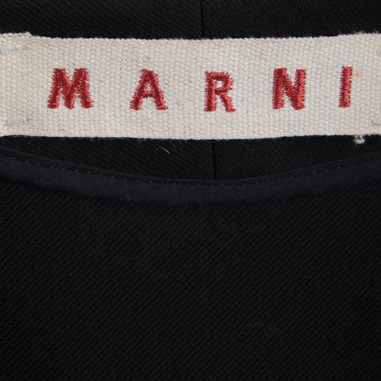 Pre Owned Marni Black High-Low Jacket M