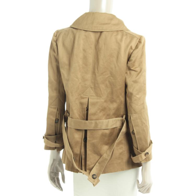 Pre Owned Marni Beige Asymmetric Jacket S
