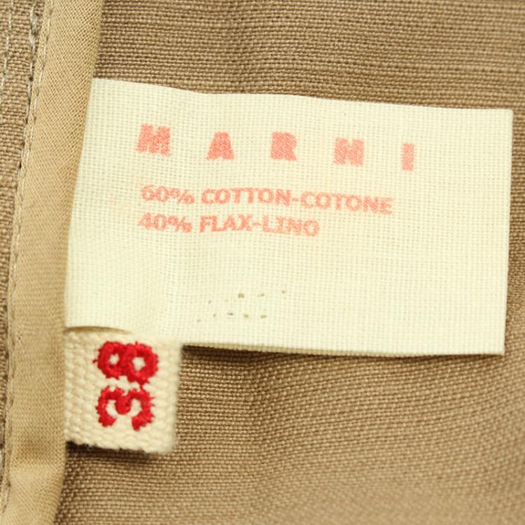 Pre Owned Marni Beige Asymmetric Jacket S