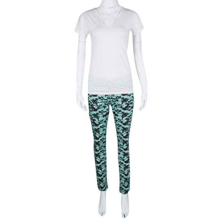 Pre Owned Mary Katrantzou Multicolor Floral Printed Slim Fit Jeans M