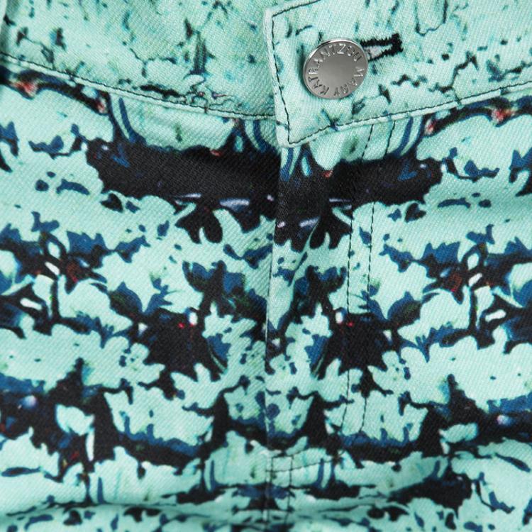 Pre Owned Mary Katrantzou Multicolor Floral Printed Slim Fit Jeans M