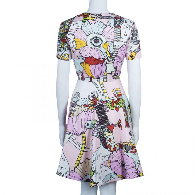 Pre Owned Mary Katrantzou Multicolor Graphic Print Dress M