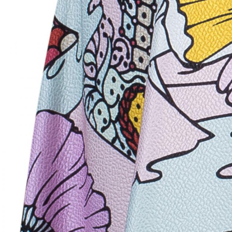 Pre Owned Mary Katrantzou Multicolor Graphic Print Dress M
