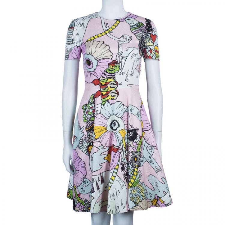 Pre Owned Mary Katrantzou Multicolor Graphic Print Dress S
