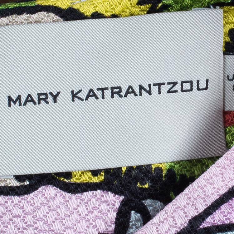 Pre Owned Mary Katrantzou Multicolor Graphic Print Dress S
