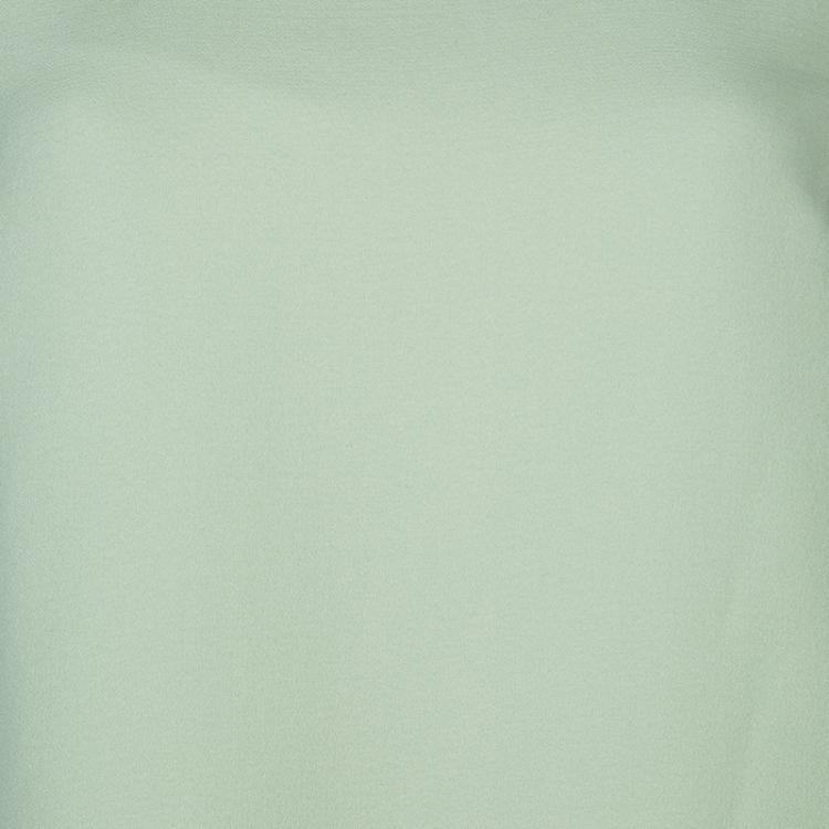 Pre Owned Mary Katrantzou Mint Green Embellished Spellbound Top M