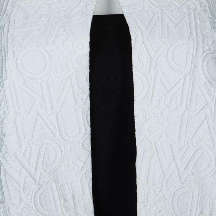Pre Owned Mary Katrantzou White Textured Vest S