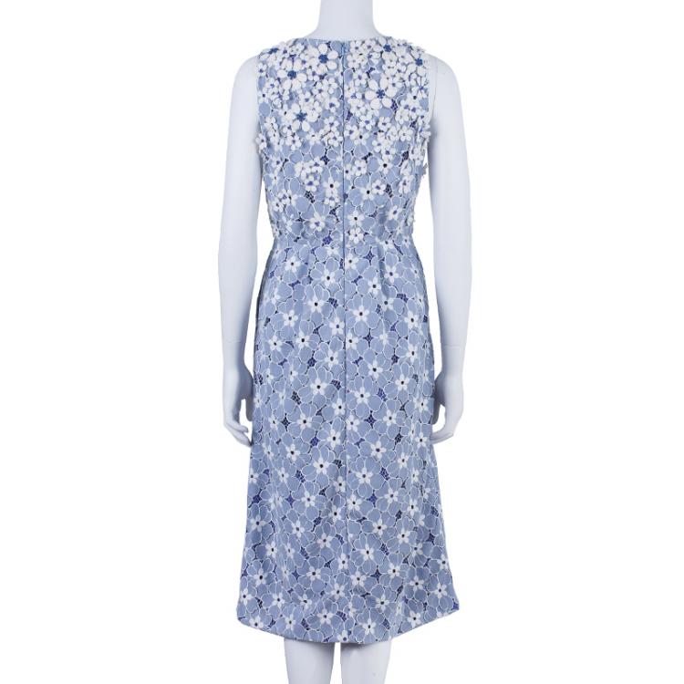 Pre Owned Matthew Williamson Floral Textured Dress M